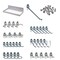 Triton Products 12 In. W x 6 In. D White Epoxy Coated Steel Pegboard Shelf 36 pc. DuraHook Pegboard Hook Assortment 76126W-36 - alternate 1